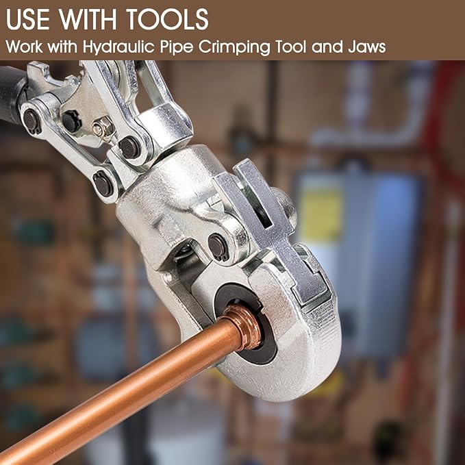 Copper Press Fittings 1/2 inch Kit w/6pk 1/2" Copper Coupling&6pk 90 Elbow | - Image 7