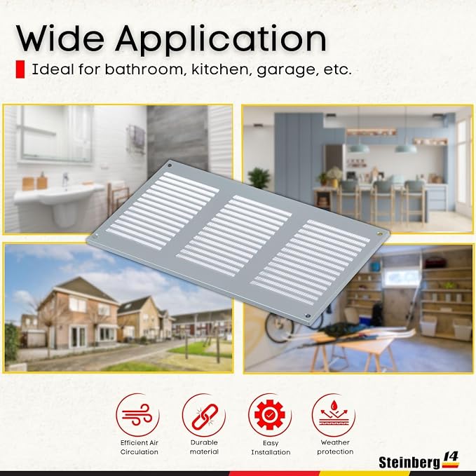 Steinberg14 Gray Vent Cover 10x4 - Image 4