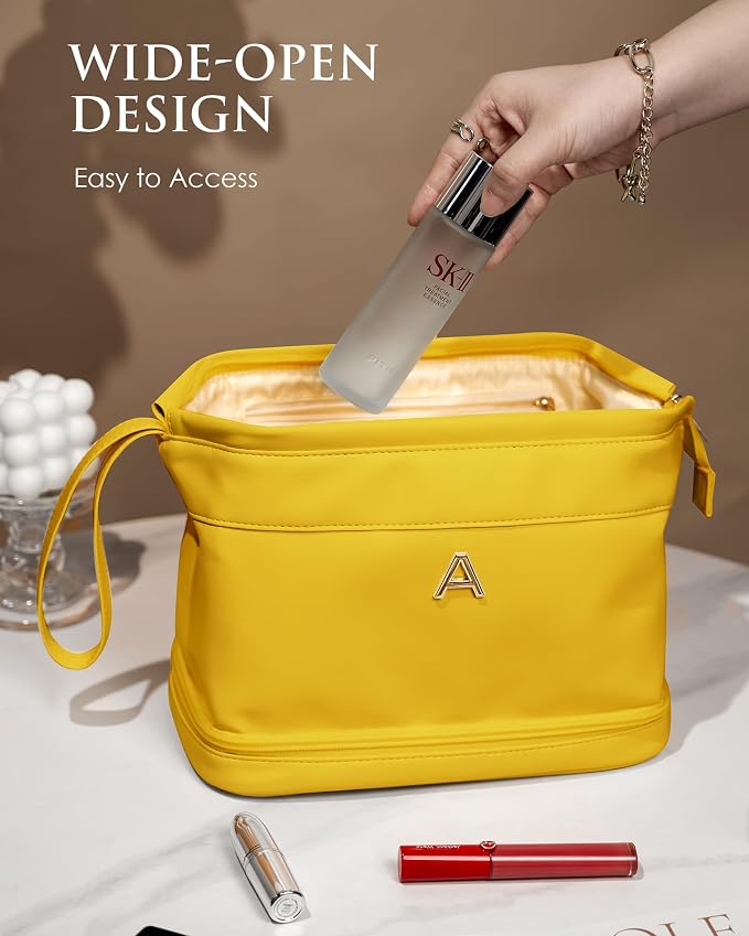 Birthday Gift for 12 13 14 15 16 17 18 Years Old Girl Gifts, Initial Makeup Bag - Image 3