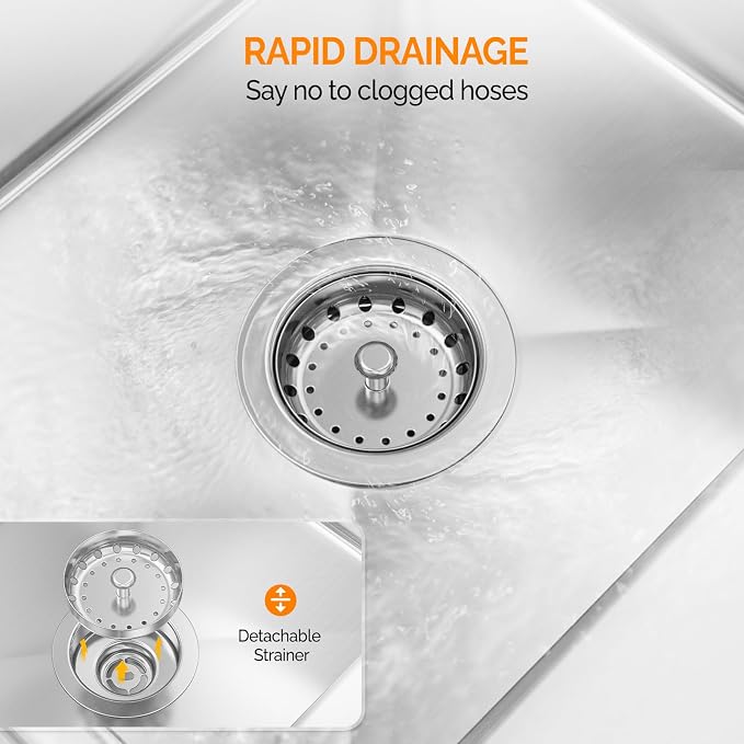 ROVSUN Commercial Sink, Stainless Steel Sink - Image 7