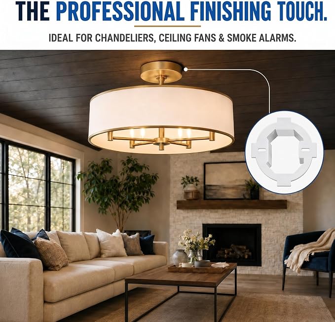 Copkim 16 Pcs Round Electrical Box Extender 4.35 x 1.5 Inches Ceiling Box - Image 6