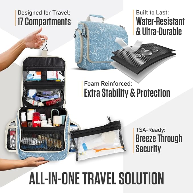 VENTURE 4TH Hanging Travel Toiletry Bag - Image 5