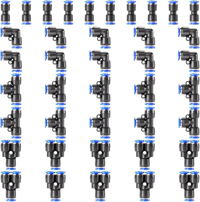 TAILONZ PNEUMATIC 6mm od Push to Connect Fittings Pneumatic Fittings Kit 10 - Image 8