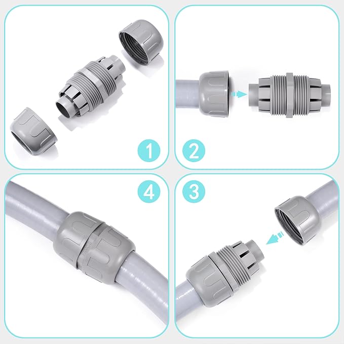 NPT 1 Double Conduit Liquid-Tight Connector Straight | Extend Repair Conduit - Image 3