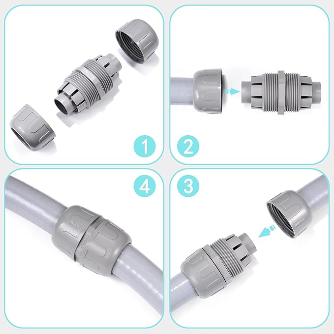 NPT 1/2 Double Conduit Liquid-Tight Connector Straight | Extend Repair Conduit - Image 4