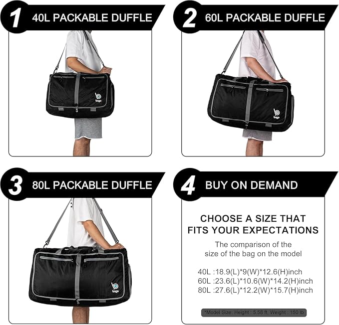 Bago Large Foldable Duffel Bags - Image 9
