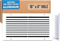 Fits 16x8 Hole | Aluminum Return Air Grille by Handua | Vent Cover Grill by Handua