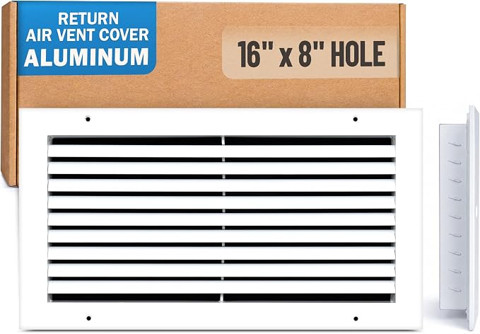 Fits 16x8 Hole | Aluminum Return Air Grille by Handua | Vent Cover Grill by Handua