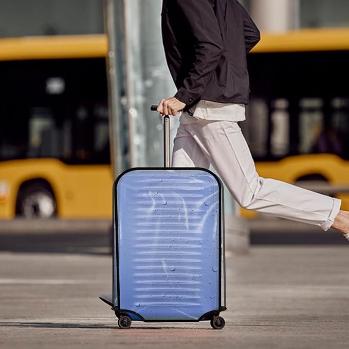 30-inch Luggage Cover Protector Clear PVC Waterproof Suitcase Covers, Travel - Image 6