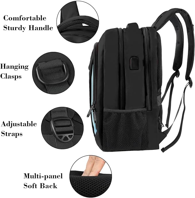 MATEIN Travel Laptop Backpack for Men, Business Anti Theft Slim Sturdy Laptops - Image 5