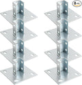 8 Pcs Strut Post Base, 4 Holes Square Mount Base 6" x 6" Base by Unknown