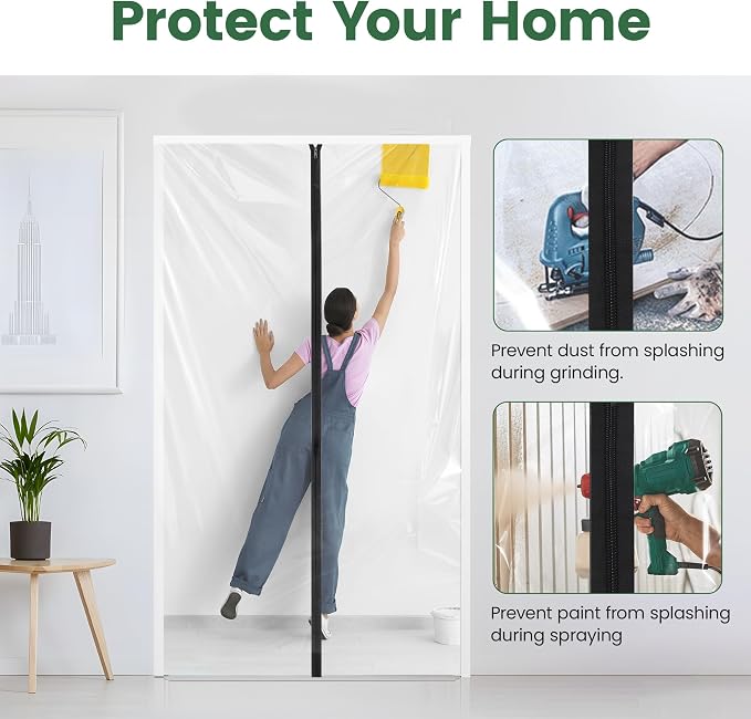 Voomey Dust Barrier Plastic Zipper Door 2pcs - Image 4