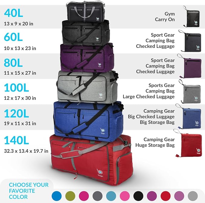 Bago Large Foldable Duffel Bags - Image 11