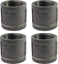 Black Cast Iron 3/4" Pipe Fitting Coupling, DIY Pipe Decor and Furniture by AGUTEA