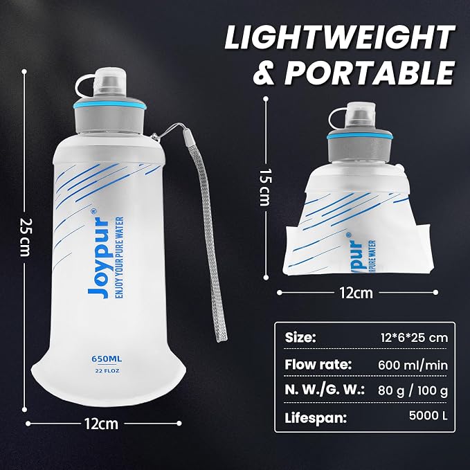 Water Filter Survival - 650ml Collapsible Water Bottle - Image 8