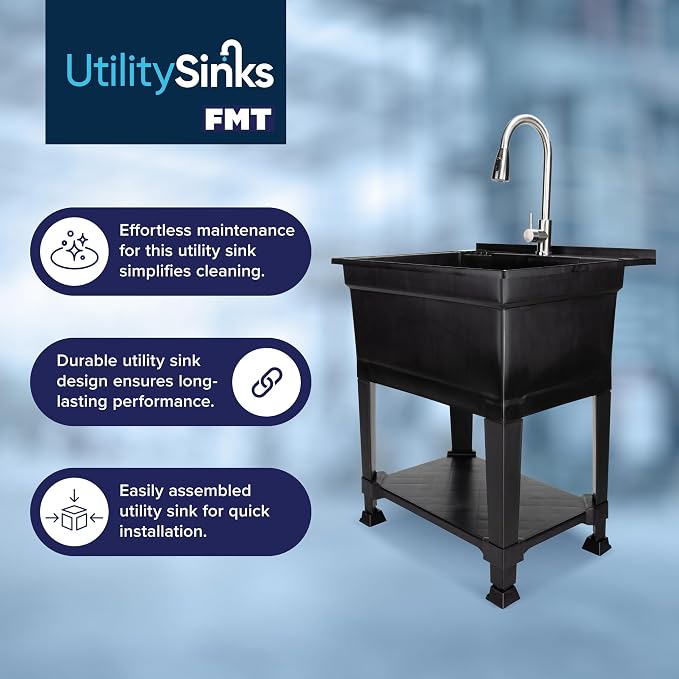 UTILITYSINKS Freestanding Utility Tub Sink - Image 2