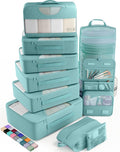 Veken 10 Set Packing Cubes for Travel Essential, Suitcase Organizer Bags in 4 by Veken