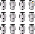 1/4 Push to Connect Fittings npt Thread to 5/32 Air Line Quick | Pneumatic by Unknown