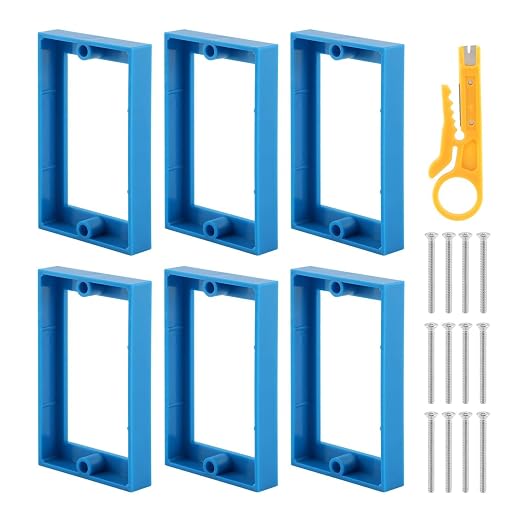 6pcs 1/2" Single Gang Outlet Box Extenders by Unknown