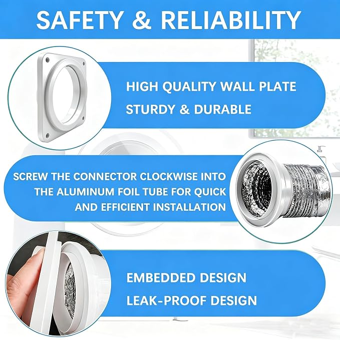 Magnetic Dryer Vent Coupling Connector Kit, Suitable - Image 3