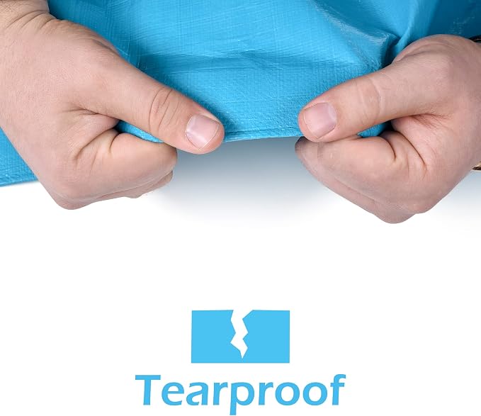 Tarps Heavy Duty Waterproof 10x12-12 mil Thick Camping Tent - Image 7