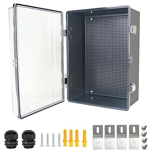 Electrical Junction Box, IP67 Waterproof Outdoor Box ABS Plastic Enclosure by Qukipet