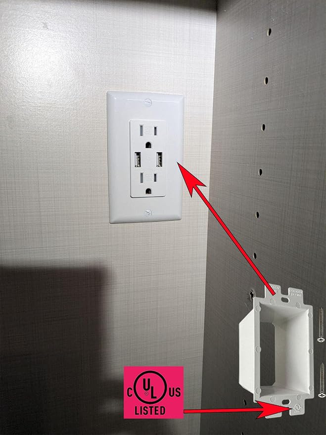 iMBAPrice BE1-3 Electrical Box Extender 3 Pack, UL Listed 1-Gang Non-Metallic - Image 4