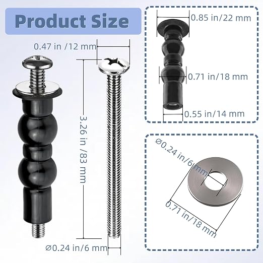 Toilet Seat Screws Replacement Kit - Image 3