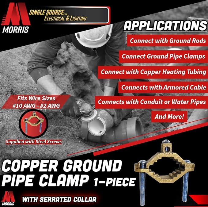 Morris Products 91660 Ground Pipe Clamp, - Image 3