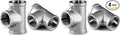 Beduan 2 PCS Stainless 1/2" Tee Female NPT T Shaped 3 Way Cast Pipe Fitting by Beduan