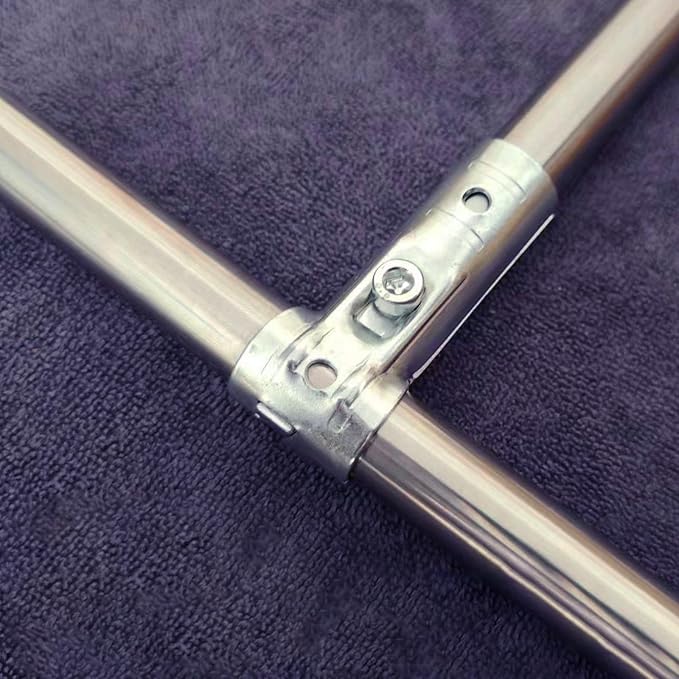 12 PCS 1 Inch T Pipe Clamps, Heavy-Duty Galvanized Steel Connectors | Chain - Image 7
