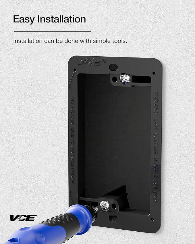 VCELINK Low Voltage Mounting Bracket, Flush Low Voltage Box, Flush Mount - Image 3