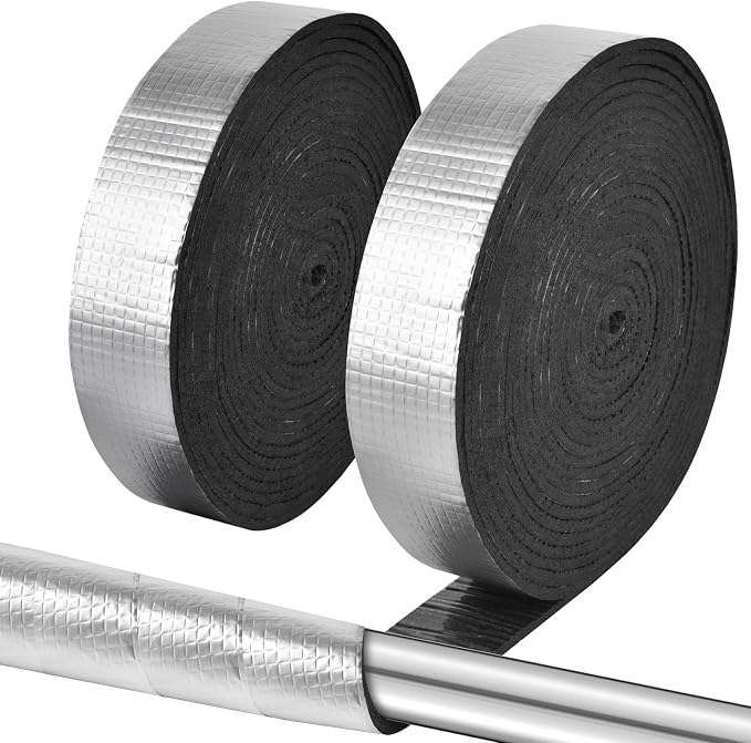 Pipe Wrap Insulation - 33 ft Outdoor Pipe Foam Insulation Tape Self Adhesive by ALLWIN