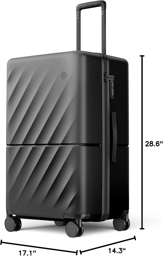 NINETYGO Trunk Luggage 26 Inch, Medium Checked Luggage - Image 10
