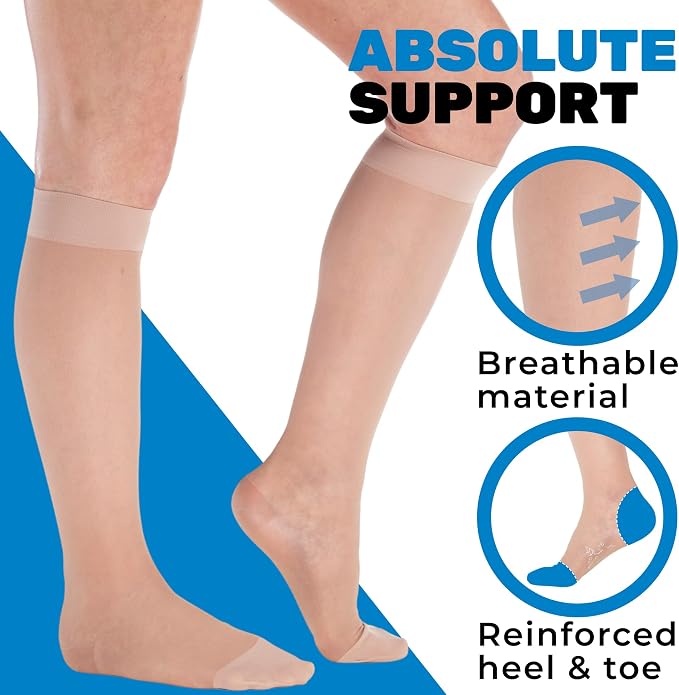 Made in USA - Wide Calf Compression Stockings - Image 4