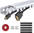 ENONCI Cable Raceway Kit 77in Under Desk Wire Cover Organizer 5-Pack | Channel by ENONCI