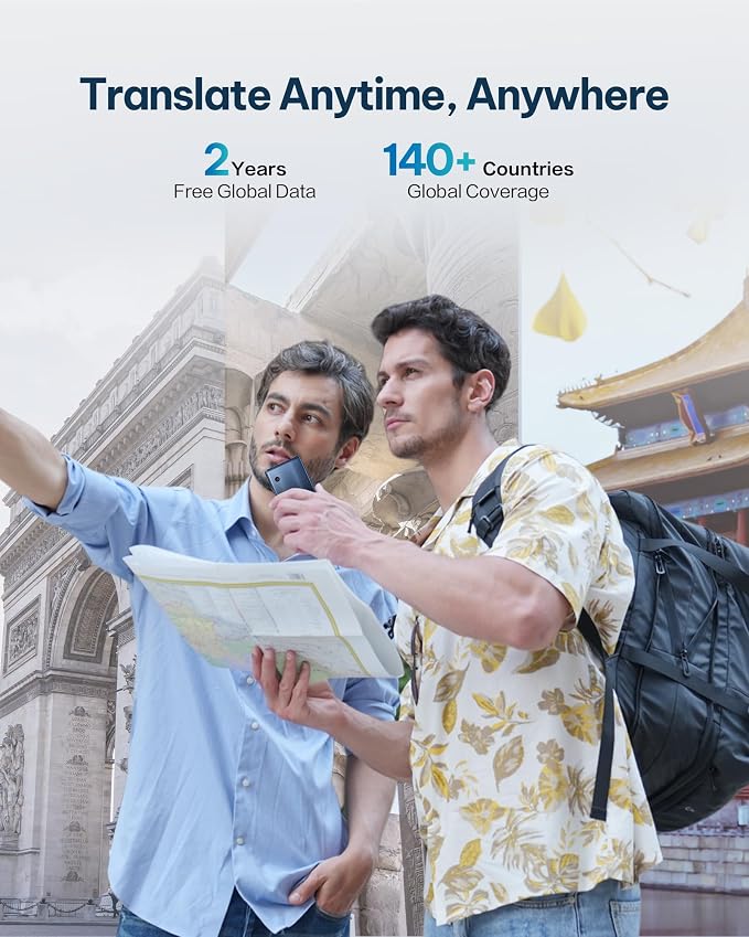 AI Language Translator Device — 60 Languages, Real-Time Split-Screen & Two-Way - Image 7