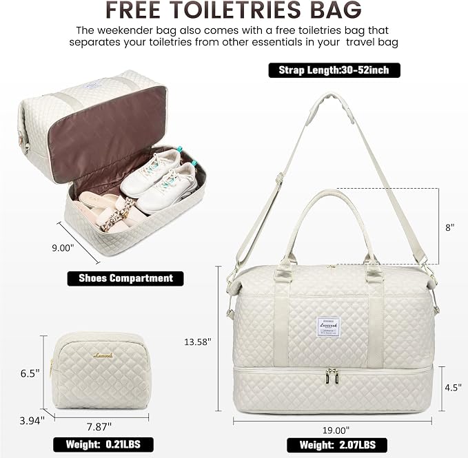 LOVEVOOK Travel Duffle Bag, Weekender Bags - Image 2