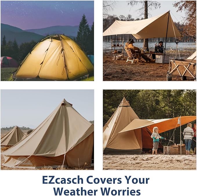 20’x20’ Canvas Tarp Heavy Duty Water Resistant Tarpaulins - Image 6