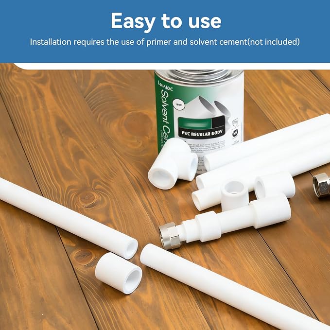 9 Pack 3/4 Inch White PVC Pipe Coupling, Socket x Socket, Schedule 40 Heavy - Image 5