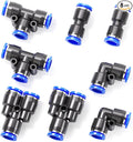 TAILONZ PNEUMATIC 1/2 Inch od Push to Connect Fittings Pneumatic Fittings Kit 2 by TAILONZPNEUMATIC