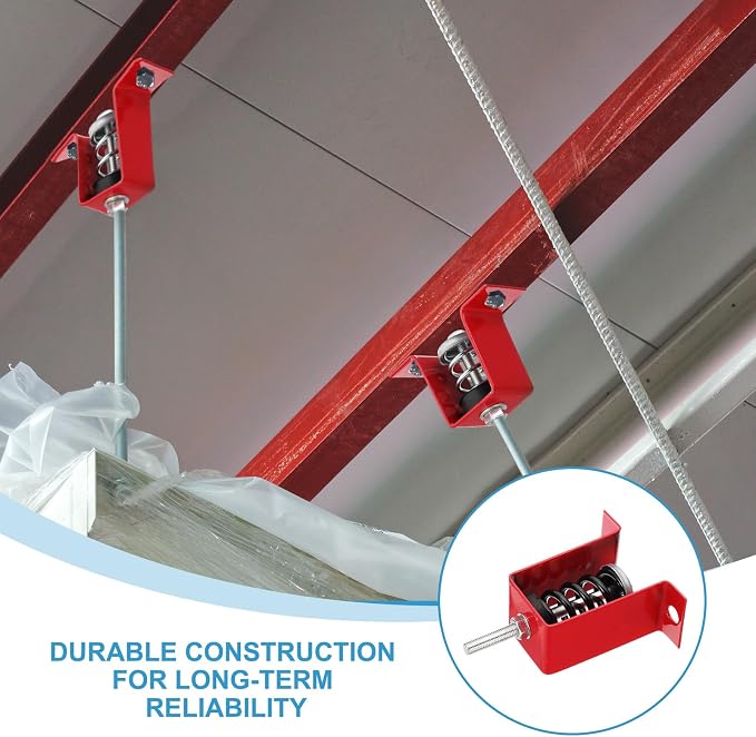PATIKIL Ceiling Spring Vibration Isolator Hangers, 4 Pack 353lbs Mechanical - Image 4