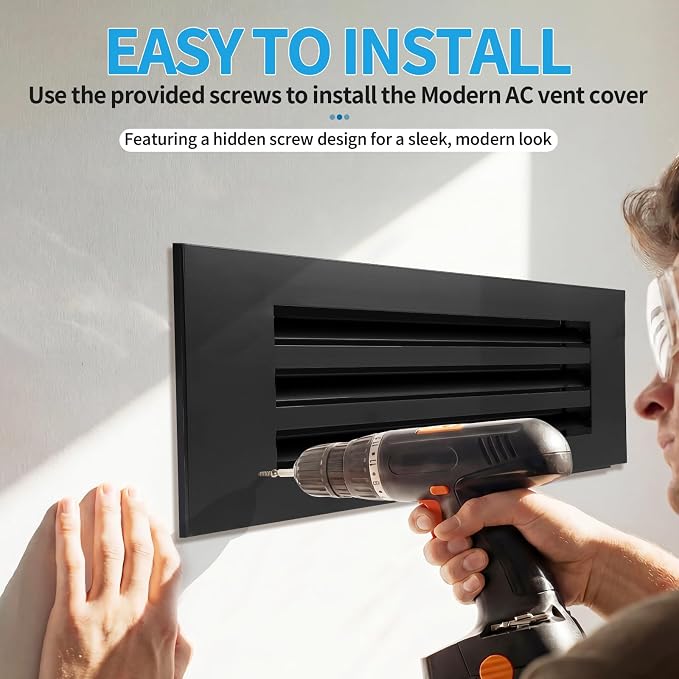 30x6 Modern AC Vent Cover, Decorative Air Vent Register Grille - Image 4