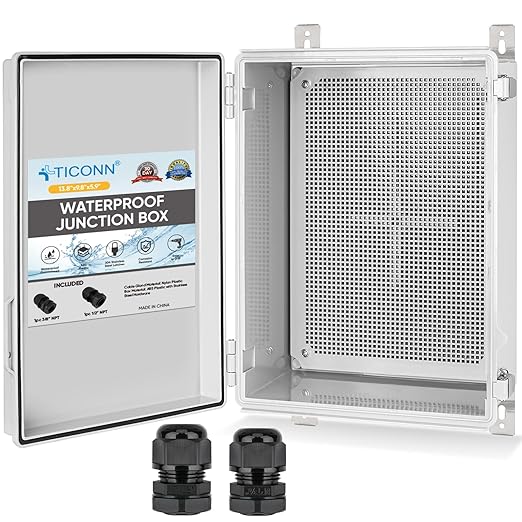 TICONN Outdoor Electrical Box Waterproof, ABS IP67 Junction Box Enclosure | by TICONN