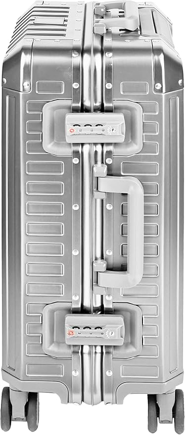 All Aluminum Luggage Suitcase 3 Sizes TSA Lock Carry On Silver - Image 4
