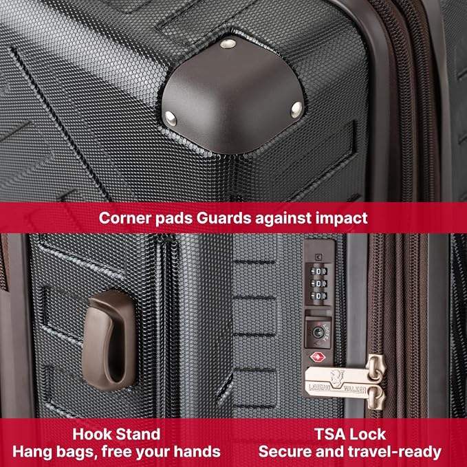 LEGEND WALKER DECK Hardside Expandable Luggage, 22 inch, 5514-49-IV - Image 3