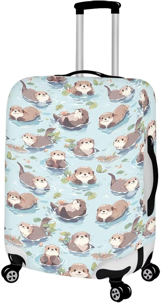 Otter Print Suitcase Cover Fit 30-32 Inch Travel Luggage Covers - Image 2