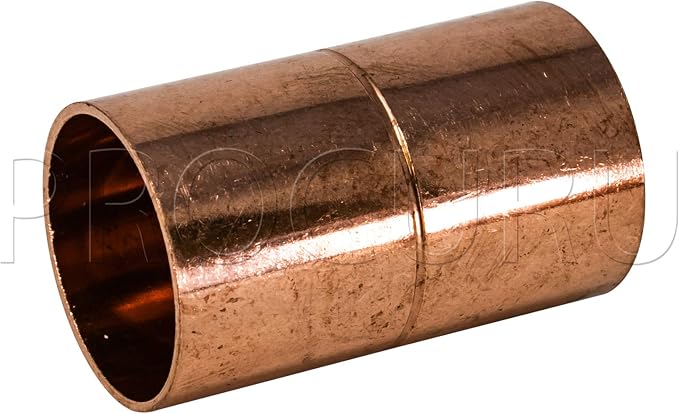 1-Pack 1-Inch Copper Coupling by PROCURU