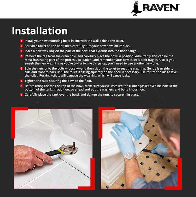 Raven KCFA-36534 Brass Closet Bolts Easy Snap - Image 4