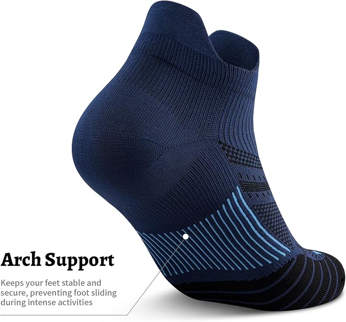 PAPLUS Ankle Compression Sock for Men and Women 2/4/6 Pairs, Low Cut - Image 4